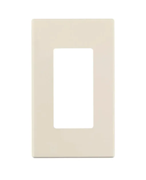 Leviton Almond 1 gang Polycarbonate Decorator Wall Plate 1 pk
