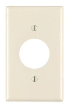 Leviton Almond 1 gang Thermoset Plastic Outlet Wall Plate 1 pk