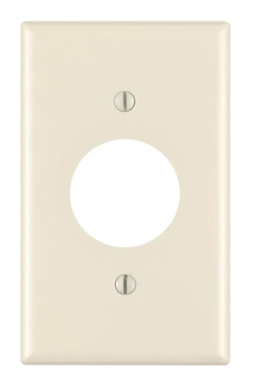Leviton Almond 1 gang Thermoset Plastic Outlet Wall Plate 1 pk