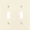 Leviton Almond 2 gang Thermoset Plastic Toggle Wall Plate 1 pk
