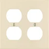 Leviton Almond 2 gang Thermoset Plastic Duplex Wall Plate 1 pk