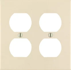 Leviton Almond 2 gang Thermoset Plastic Duplex Wall Plate 1 pk