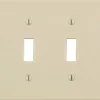 Leviton Almond 4 gang Thermoset Plastic Toggle Wall Plate 1 pk