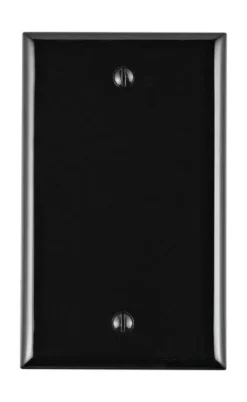 Leviton Black 1 gang Nylon Blank Wall Plate 1 pk