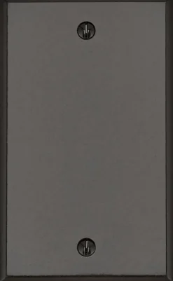 Leviton Brown 1 gang Plastic Blank Wall Plate 1 pk (Pack of 25)
