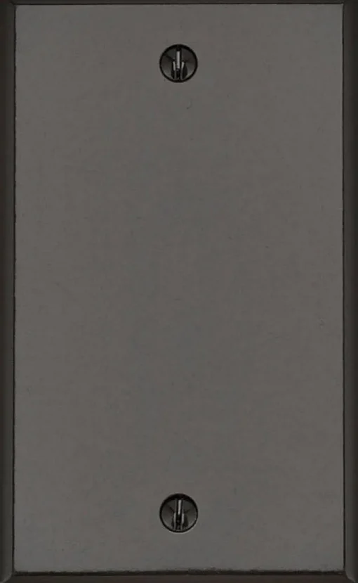 Leviton Brown 1 gang Plastic Blank Wall Plate 1 pk (Pack of 25)