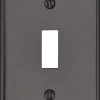 Leviton Brown 1 gang Thermoset Plastic Toggle Wall Plate 1 pk