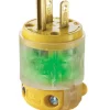 Leviton Commercial and Residential Vinyl Straight Blade Plug 5-15P 18-12 AWG 2 Pole 3 Wire