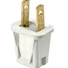 Leviton Commercial and Residential Thermoplastic Straight Blade Plug 1-15P 20-18 AWG 2 Pole 2 Wire