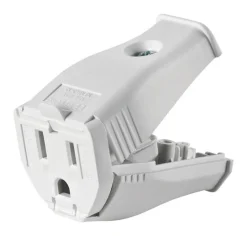 Leviton Commercial and Residential Thermoplastic Straight Blade Connector 5-15R 2 Pole 3 Wire