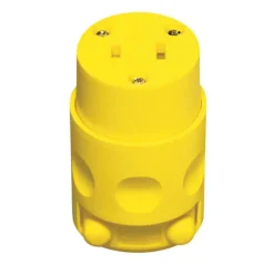 Leviton Commercial and Residential PVC Non-Polarized Connector 1-15R 2 Pole 2 Wire