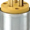 Leviton Commercial Armored Ground/Straight Blade Plug 5-20P 18-12 AWG 2 Pole 3 Wire