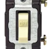Leviton Commercial Illuminated 15 amps Toggle Switch Ivory 1 pk