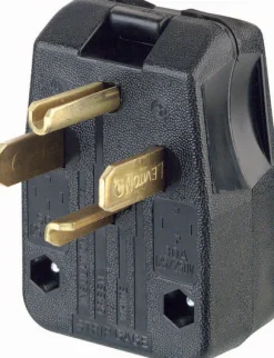 Leviton Commercial Thermoplastic Straight Blade Plug 14-30P/14-50P 14-6 AWG 3 Pole 4 Wire
