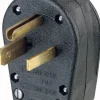 Leviton Commercial Thermoplastic Ground/Straight Blade Plug 5-30P/5-50P 14-6 AWG 2 Pole 3 Wire