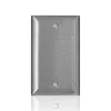 Leviton C-Series Satin Silver 1 gang Stainless Steel Blank Wall Plate 1 pk