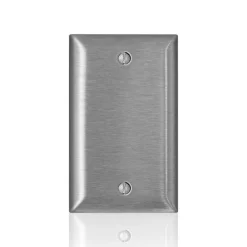 Leviton C-Series Satin Silver 1 gang Stainless Steel Blank Wall Plate 1 pk