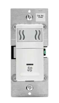 Leviton Decora 5 amps Single Pole Single Pole Humidity Sensor/Fan Control White 1 pk