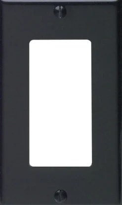 Leviton Decora Black 1 gang Thermoset Plastic Decorator Wall Plate 1 pk