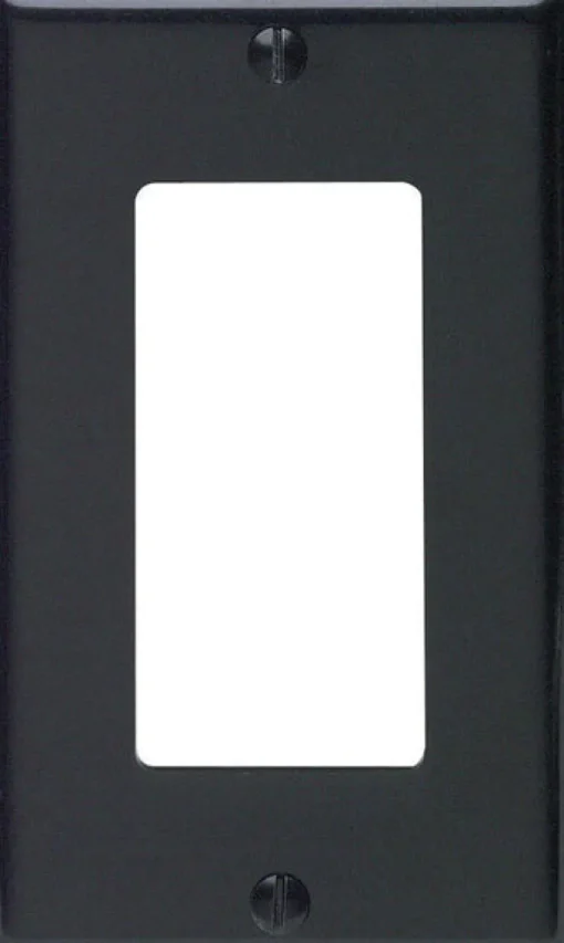 Leviton Decora Black 1 gang Thermoset Plastic Decorator Wall Plate 1 pk
