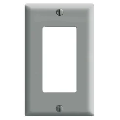 Leviton Decora Gray 1 gang Thermoset Plastic Decorator Wall Plate 1 pk