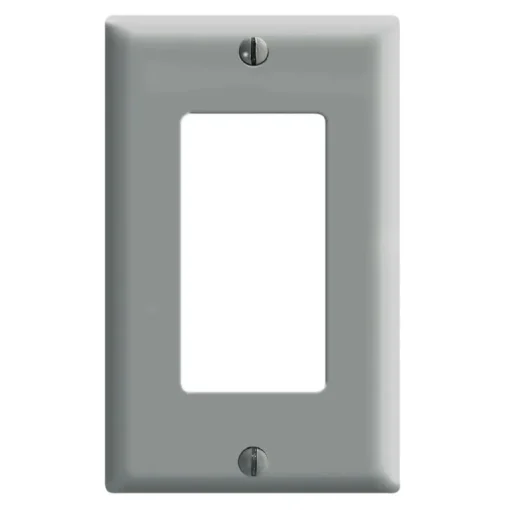 Leviton Decora Gray 1 gang Thermoset Plastic Decorator Wall Plate 1 pk
