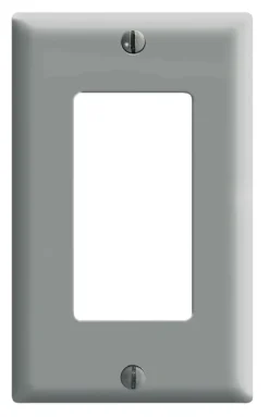 Leviton Decora Gray 1 gang Thermoset Plastic Decorator Wall Plate 1 pk