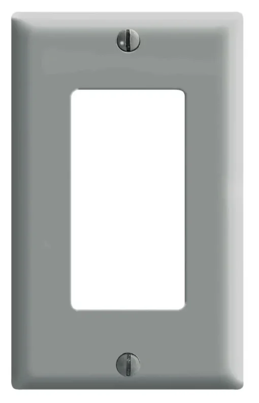 Leviton Decora Gray 1 gang Thermoset Plastic Decorator Wall Plate 1 pk