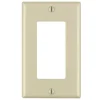 Leviton Decora Ivory 1 gang Thermoset Plastic Decorator Wall Plate 10 pk