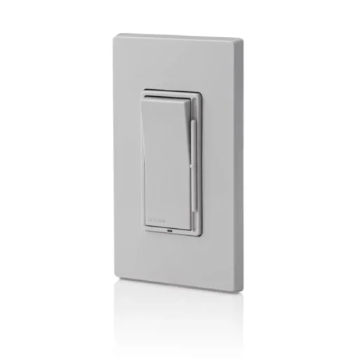 Leviton Decora Light Gray 3A 120V 600W Thermoplastic 1-Pole Rocker Dimmer