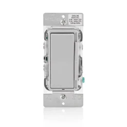 Leviton Decora Light Gray 3A 120V 600W Thermoplastic 1-Pole Rocker Dimmer