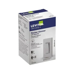 Leviton Decora Light Gray 3A 120V 600W Thermoplastic 1-Pole Rocker Dimmer