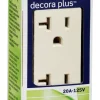 Leviton Decora Plus 20 amps 125 V Duplex Light Almond Outlet 5-20R 1 pk