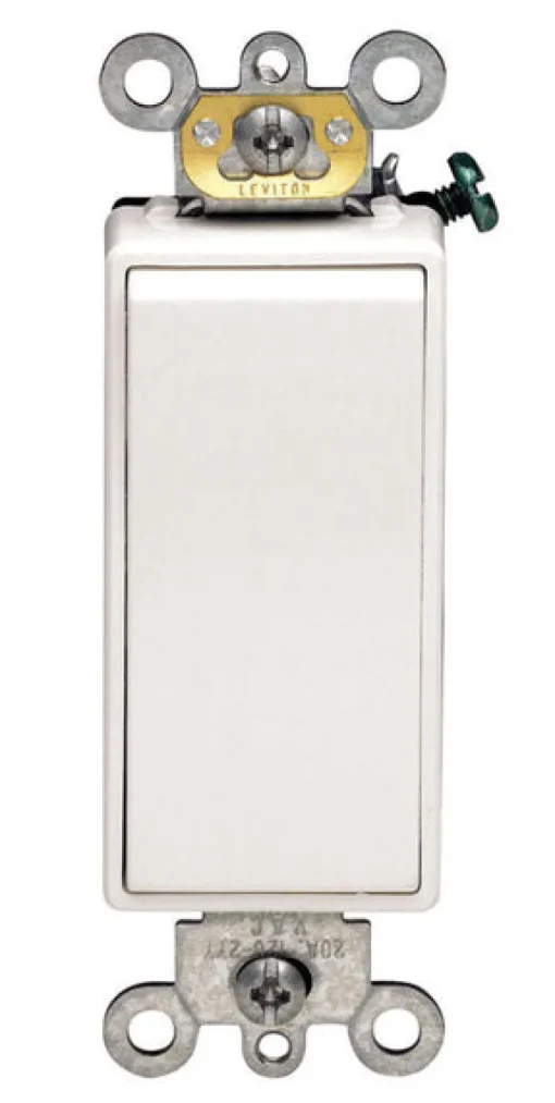 Leviton Decora Plus 20 amps Rocker Switch White 1 pk