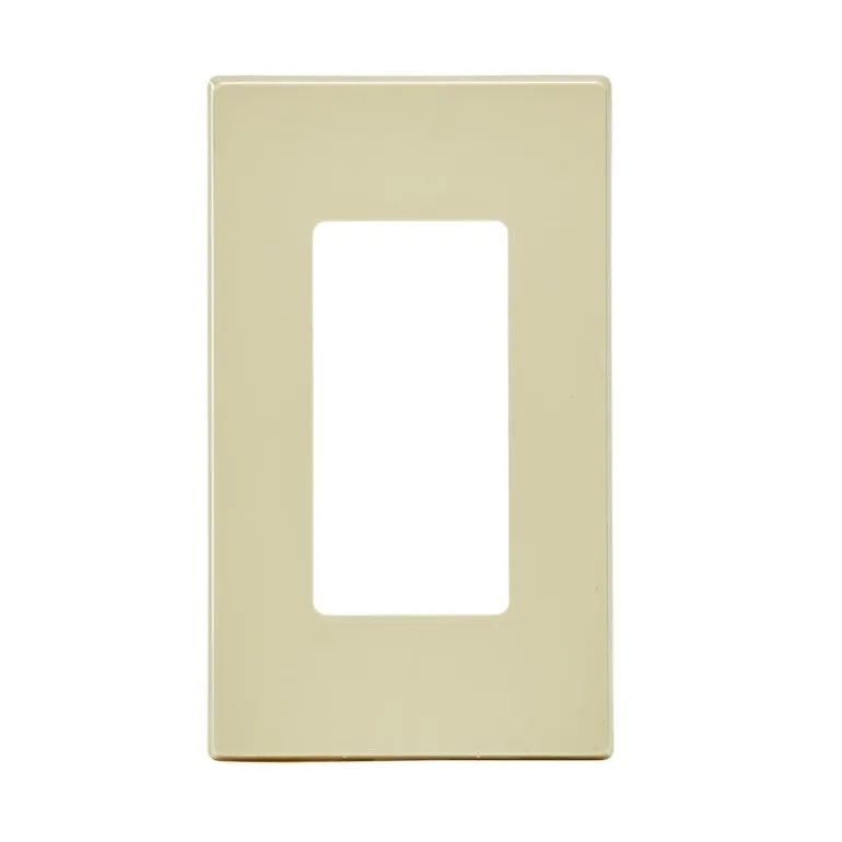 Leviton Decora Plus Ivory 1 gang Polycarbonate Decorator Screwless Wall Plate 1 pk