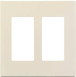Leviton Decora Plus Light Almond 2 gang Polycarbonate Decorator Screwless Wall Plate 1 pk
