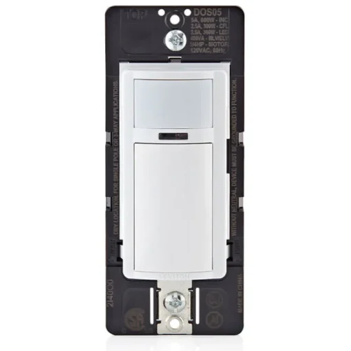 Leviton Decora Single Pole or 3-way Motion Sensor Switch White 1 pk