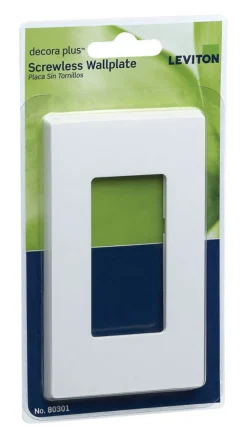 Leviton Decora White 1 gang Polycarbonate Decorator Wall Plate 1 pk