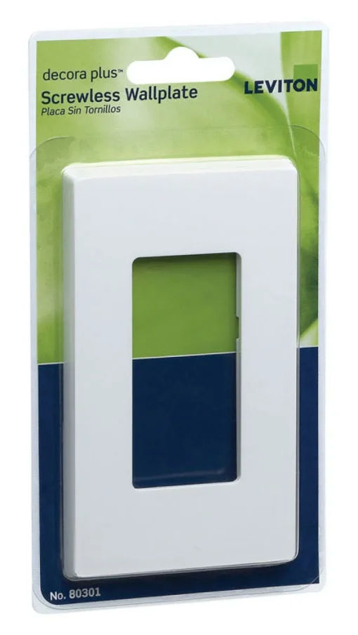 Leviton Decora White 1 gang Polycarbonate Decorator Wall Plate 1 pk