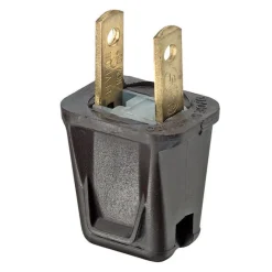 Leviton Easy-To-Wire Residential Thermoplastic Straight Blade Plug 1-15P 20-18 AWG 2 Pole 2 Wire