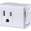 Leviton Grounded 1 outlets Switch Tap Adapter 1 pk