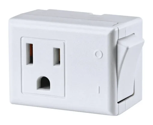 Leviton Grounded 1 outlets Switch Tap Adapter 1 pk