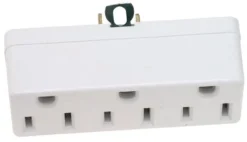 Leviton Grounded 3 outlets Outlet Adapter 1 pk