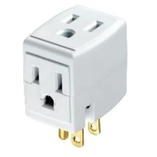 Leviton Grounded 3 outlets Cube Tap 1 pk