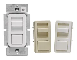 Leviton IllumaTech White 600 W Slide Dimmer Switch 1 pk