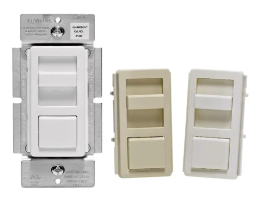 Leviton IllumaTech White 600 W Slide Dimmer Switch 1 pk