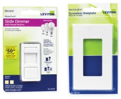 Leviton IllumaTech White 600 W Slide Dimmer Switch 1 pk