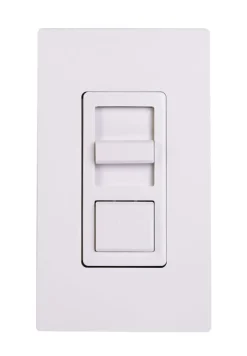 Leviton IllumaTech White 600 W Slide Dimmer Switch 1 pk