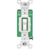 Leviton Industrial 30 amps Double Pole Toggle AC Quiet Switch White 1 pk
