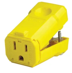 Leviton Industrial Nylon Ground/Straight Blade Plug 5-15R 2 Pole 3 Wire